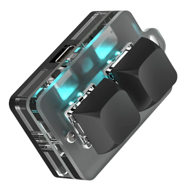 

Популярная Bluetooth Mini 2-клавишная клавиатура, копирующая паста, игры с возможностью горячей замены, пароль одной клавиши, механические аксессуары для ключей для дома и путешествий A