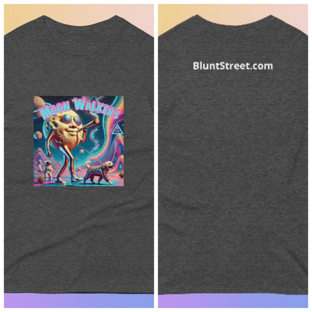 لطيف كوكب الكلب المشي مضحك الهيب هوب نمط مطبوعة قصيرة الأكمام مريحة القطن الخالص تي شيرت للرجال والنساء