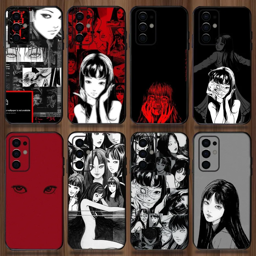 Anime T-Tomie Kawakami Phone Case For Samsung Galaxy A13,A21s,A22,A31,A32,A52,A53,A71,A80,A91 Soft Black Cover