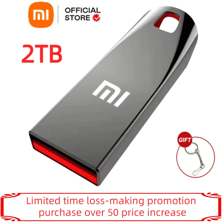 Mijia Xiaomi Original 2TB Usb3.0 Flash Drives High Speed Metal Pendrive 1TB Portable Usb Drive Waterproof Memoria Usb Flash Disk