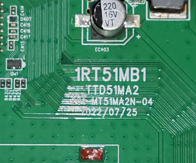 1RT51MB1 TTD51MA2 201-MT51MA2N-04 اللوحة الأم للتلفزيون LED، تم اختبارها جيدًا، الصورة المادية