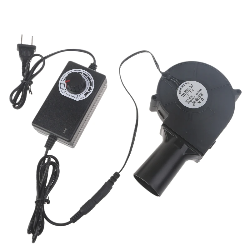 97mm x 33mm for DC Blower, 110V 220V AC Powered Fan 9733 with Variable Speed Controller for DIY Cooling Ventilation Exha