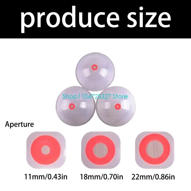 D8KF Strong 3pc Clear Hole Cutter Guard Covers 3Sizes Break Resistant PC Construction