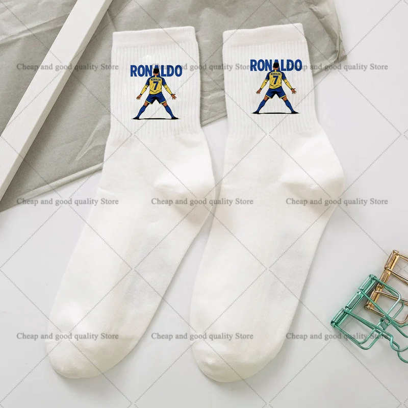 Cr7 Ronaldos Baumwollsocken für Damen und Herren, Niedliche Cartoon-Anime-Fußballsocken, Geburtstagsgeschenke