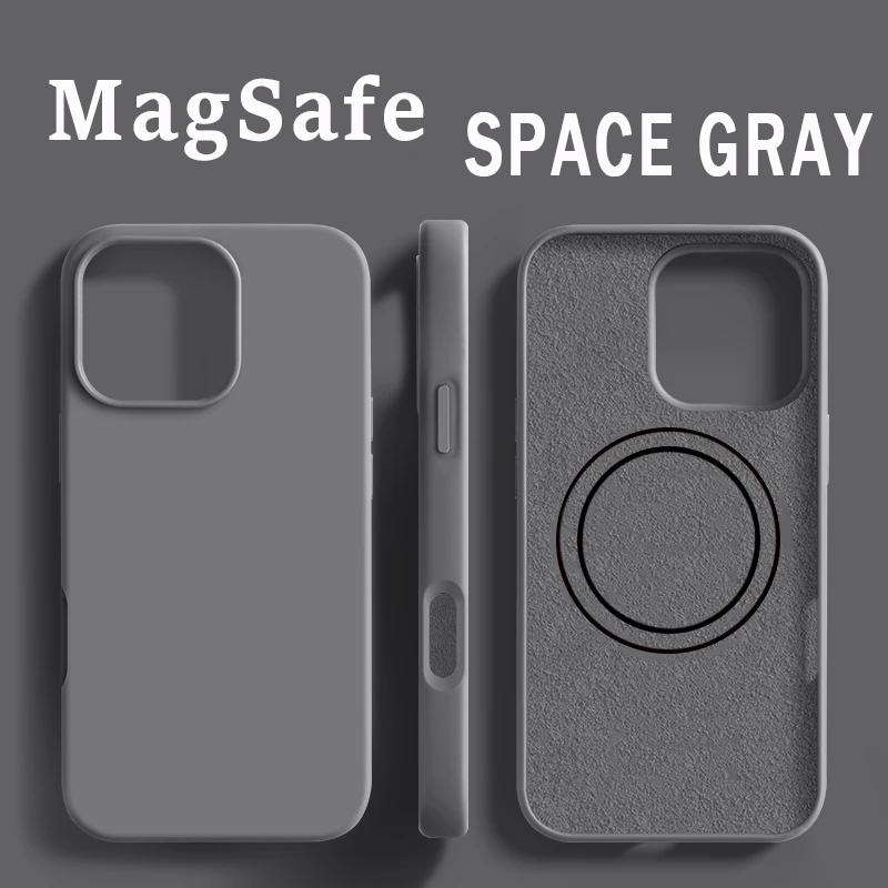 Für Magsafe Original Magnetische Fall Für iPhone 16 15 14 13 Pro Max Plus Drahtlose Lade Fall Officia Flüssigkeit Silikon Telefon Abdeckung