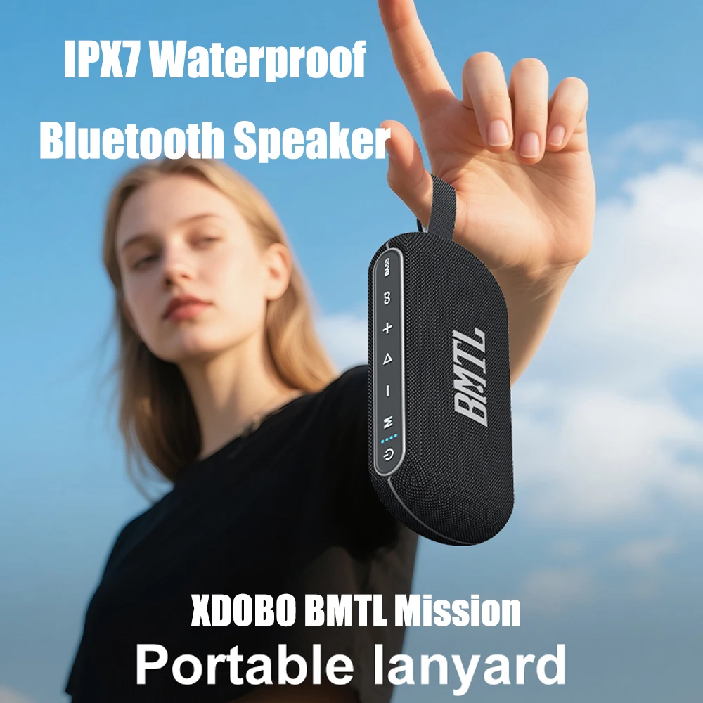 

XDOBO BMTL Mission IPX7 Водонепроницаемый портативный Bluetooth-динамик 40 Вт 2600 мАч BT5.3 TWS Беспроводной сабвуфер Открытый звуковой ящик TF/AUX/C