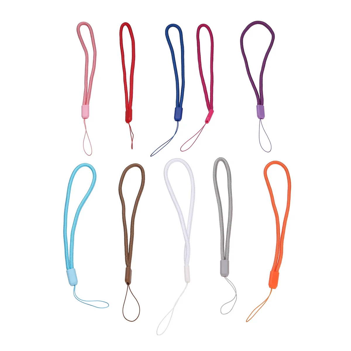 

10 PCS USB Flash Drives Strap Lanyards Wrist for Phone Short Nylon Hand Water Cup Keychain