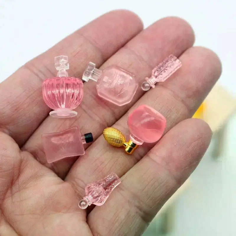 لطيف محاكاة العطور مجموعة من ست قطع دمية اللعب نماذج مصغرة الحلي ديكور DIY بها بنفسك الراتنج اكسسوارات الاطفال اللعب منزل اللعب