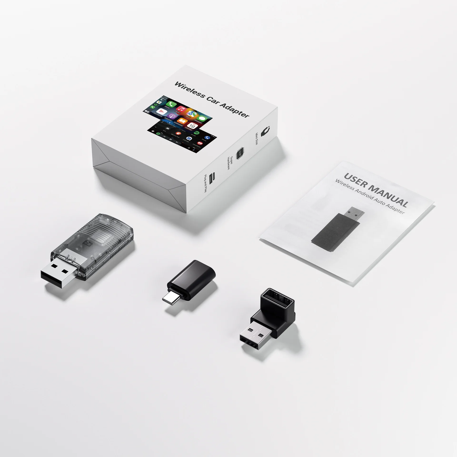 Car machine interconnected carplay box OEM wired to wireless carplay box adapter