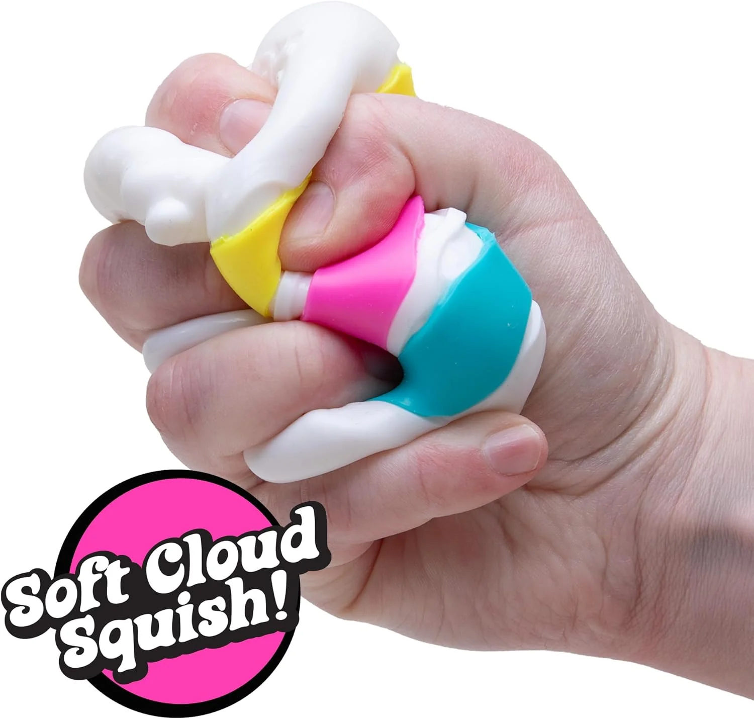 Schylling Needoh Nice Cake Sensory Fidget Cube Stress Relief Anxiety Sensory Tool for Focus ADHD & Calming Office Desk Gadget