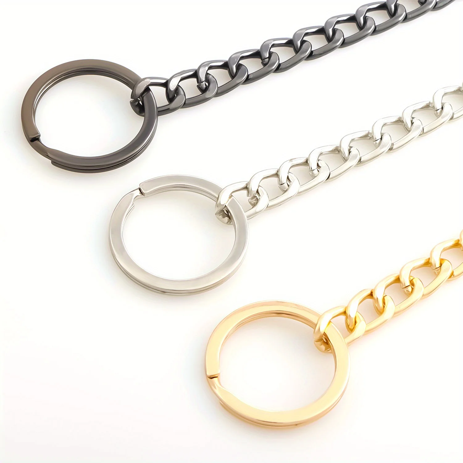 Key Chains Punk Street Key Ring Metal Wallet Belt Chain Pant Keychain Unisex DIY Purse Chain