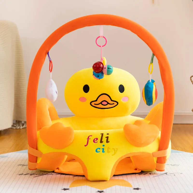 1pcs Cute Baby Seat Sofa Support Seat Baby Chair Learning To Sit Toddler Nest Puff Washable with Filler Cradle Sofa Chair