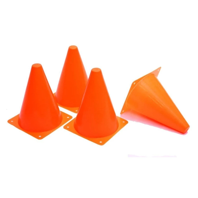 10 Pcs Traffic Cones - 7 Inch Of Multipurpose Construction Theme Party Sports Activity Cones For Football Training