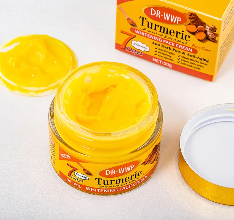 3pcs/10pcs Turmeric Cream Moisturizing Hydrating Facial Anti-aging Fading Fine Lines Brightening Skin Tone fade spots Skincare
