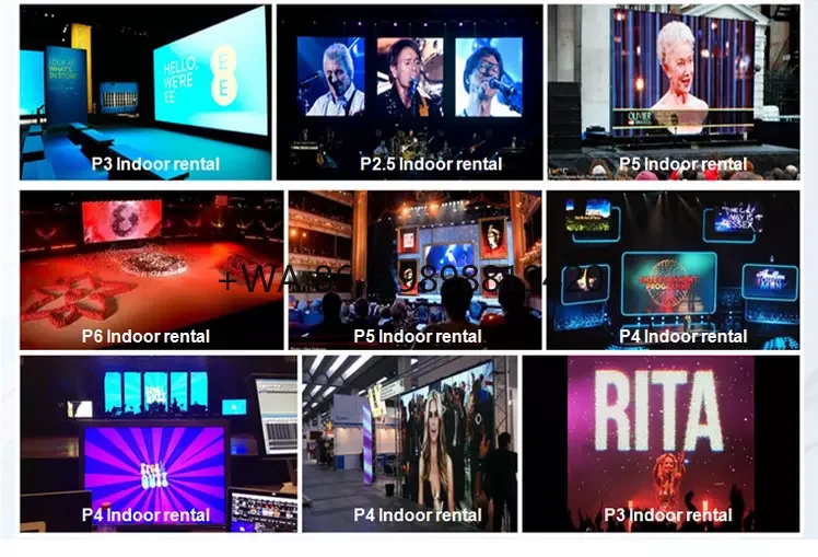 Factory Customize P2 P3  P4 P6 Portable LED 3D Digital Signage Displays Advertising Screen Large LED Display Screen