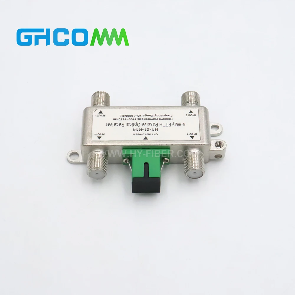 

FTTH Receiver 4RF Active/Passive 1550nm Filter Optional