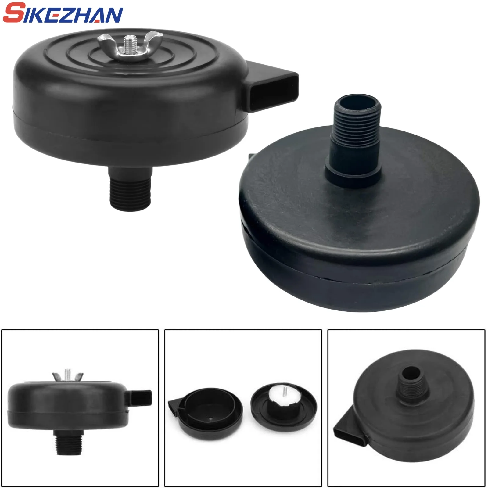 1/2 stücke 16mm 3/8PT Kunststoff Außengewinde Luft Kompressor Ansaugfilter Schalldämpfer Schalldämpfer Neue Industrie Ausrüstung