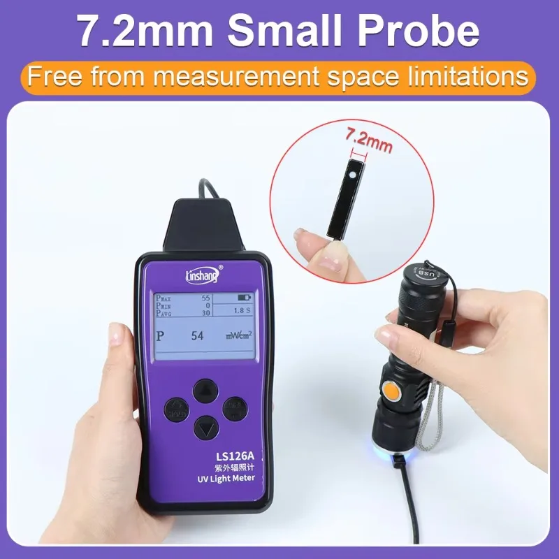LS126A 340nm~420nm UVA LED 라디오미터 UV 강도 측정 지수계 경화광 라디오미터 디지털 UV 라이트 미터