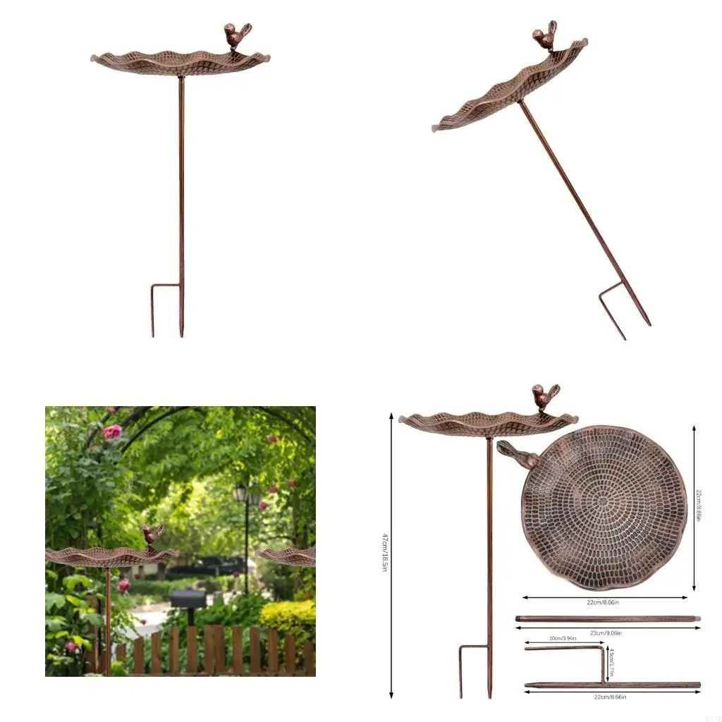 

Элегантная открытая садовая птичья кормление с устойчивой к ржавчине устойчивым к железу