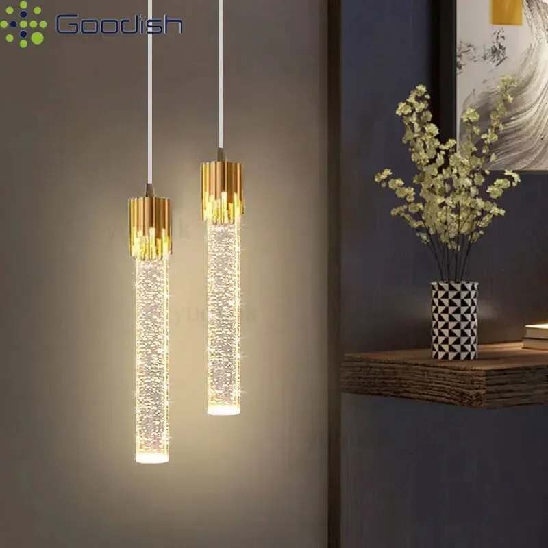 Minimalist Stylish Creative Alloy light-emitting transistor LED Pendant Lights Art Lamps for Bedroom Home Decoration Chandelier