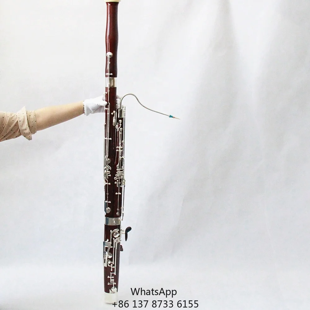 

Professional Focustyle FBN-300S Brown Maple Bassoon With Silver Plated Case C Made In China