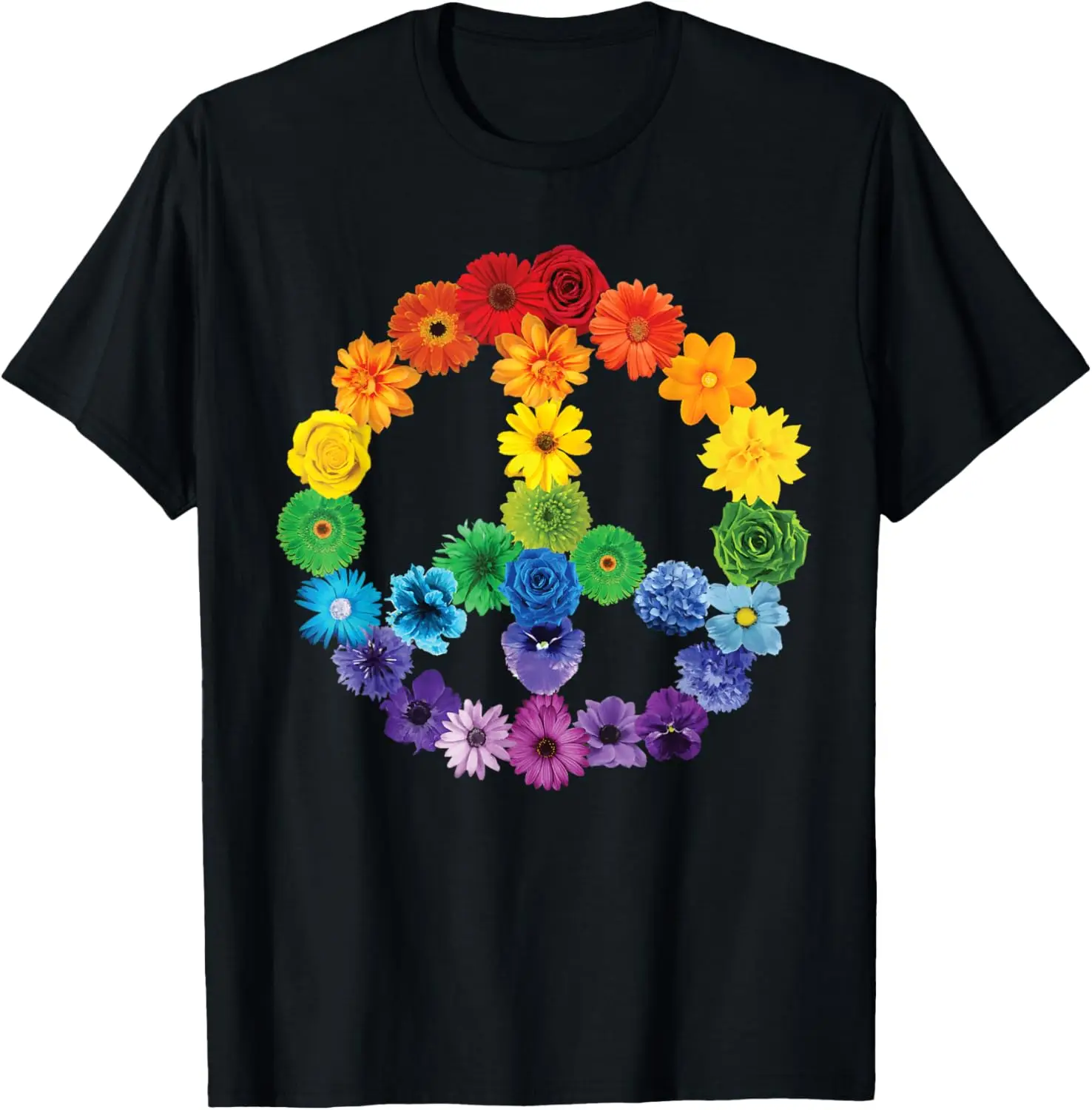 camiseta-primavera-flores-sinal-de-paz-margaridas-rosas-arco-iris