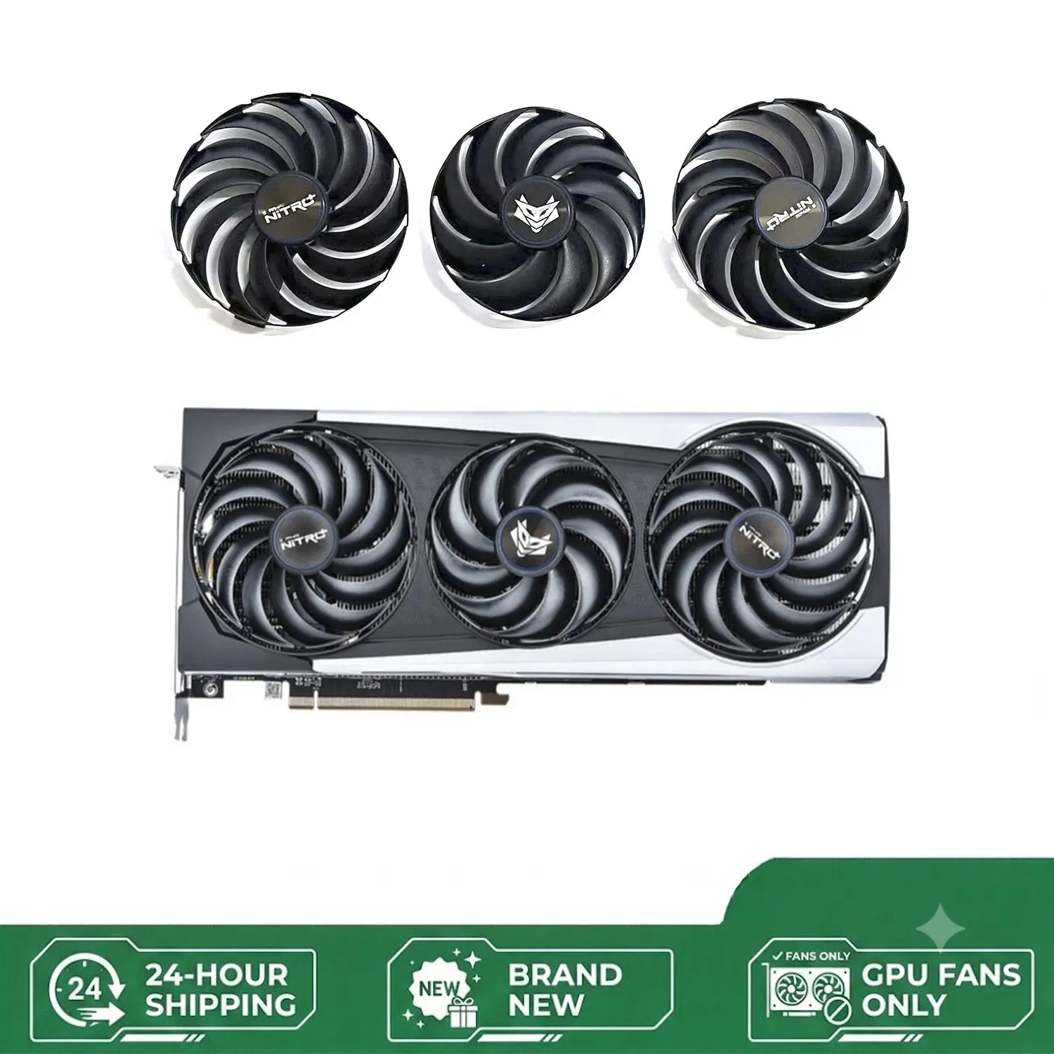 NEW Sapphire NITRO+ AMD Radeon RX 6700 6800 6900 XT Graphics Card Cooling Fan 6PIN 95MM 85MM FDC10U12S9-C