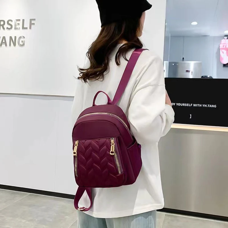 Nylon Travel Backpack Women‘s School Bags for Girls Anti-theft Small Shoulder Bag Packs Waterproof Rucksack Mochila Feminia