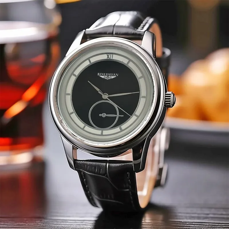 Top Brand Man Wristwatch Luxury Business Waterproof Men Watch For Men Quartz Clock Leather Men's Watches reloj Handsome 2025 New