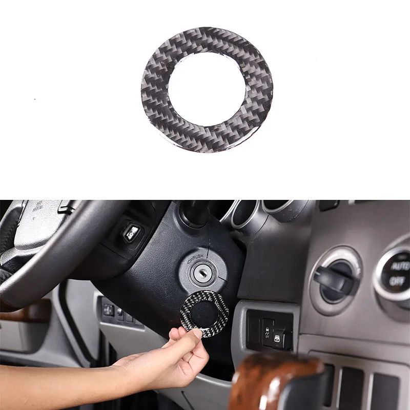 

Ignition Switch Ring, Soft For 07-13 Toyota Tundra/Sequoia Carbon Fiber 1-piece Set