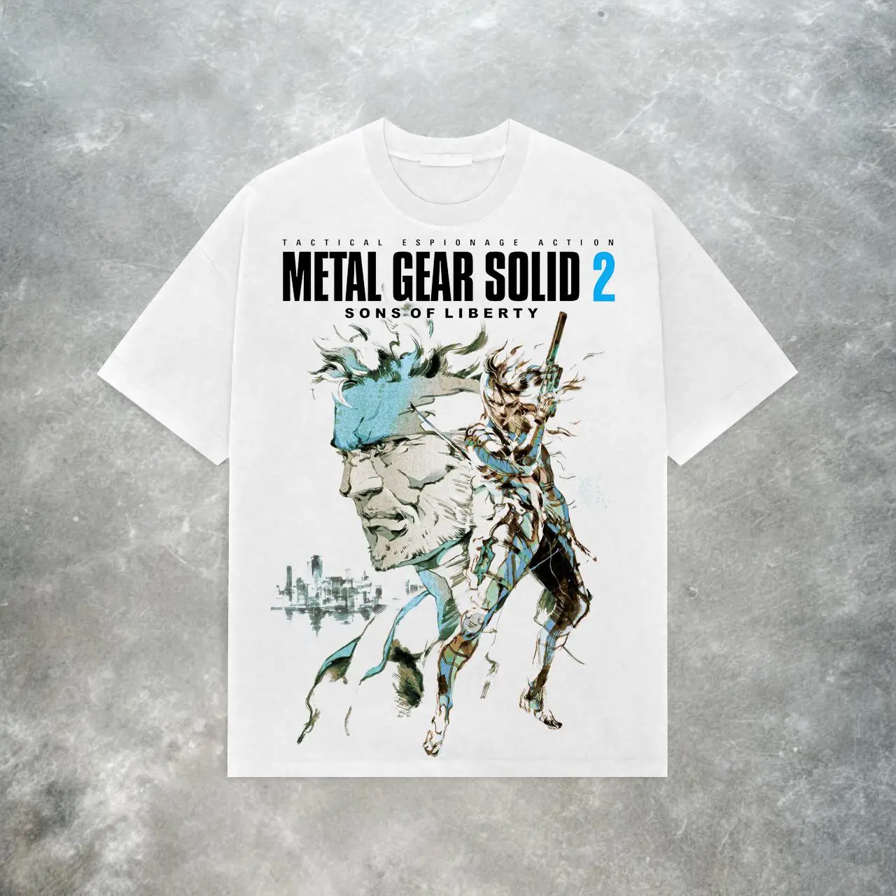 Camiseta Metal Gear Solid 2, Oferta de Año Nuevo 2026, Camiseta Táctica de Espionaje Y2K para Hombre, Nueva Moda Primavera/Verano