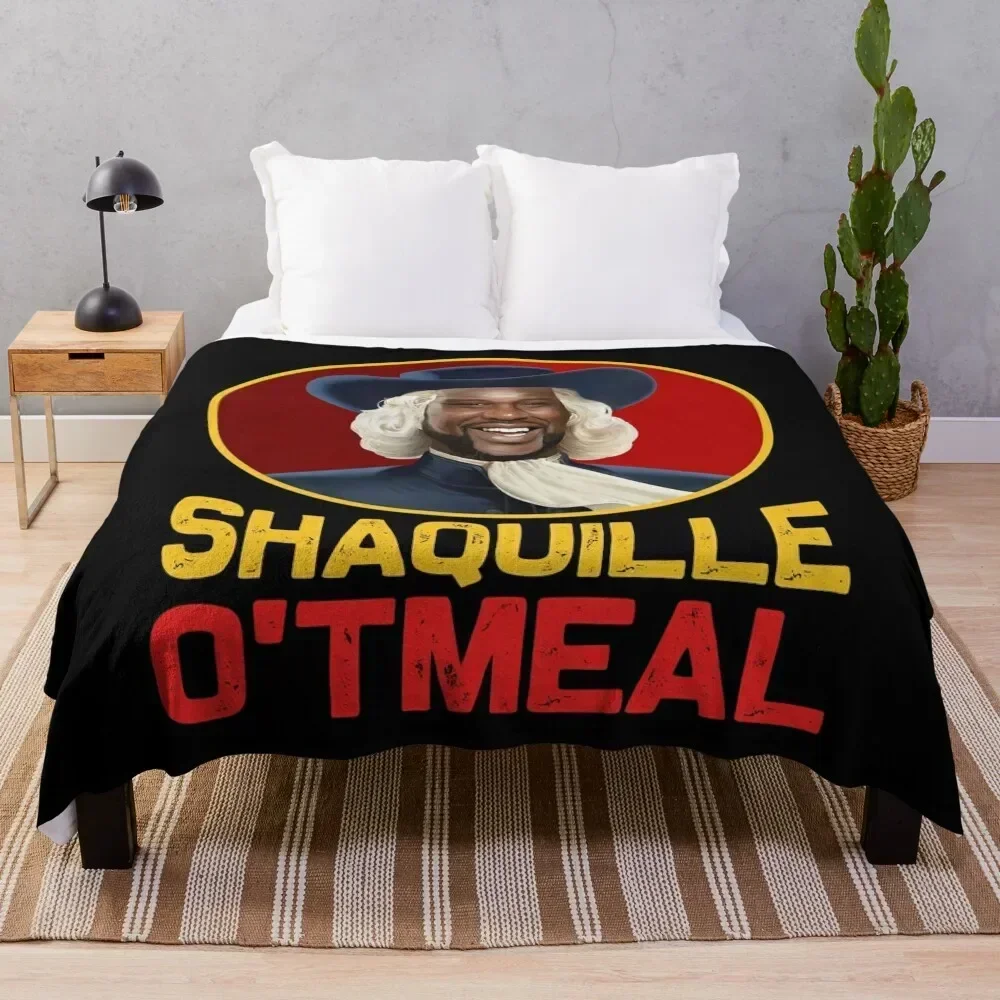 Shaquille Oatmeal T Shirt Funny Shaquille O'tmeal Throw Blanket Polar Travel Blankets