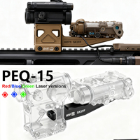 PEQ 15 Airsoft Flashlight 2MOA T01 T02 Red Dot Sight UNITY Fast 2.26 HRF SKIFF FTC Riser Mount For T01 T02 Red Dot Scout Light