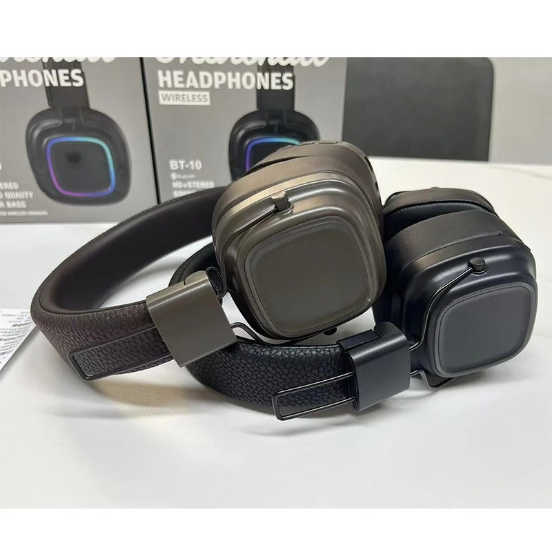 새로운 유행 복고풍 스타일 헤드셋 블루투스 휴대 전화 범용 헤드셋 슈퍼 긴 배터리 수명