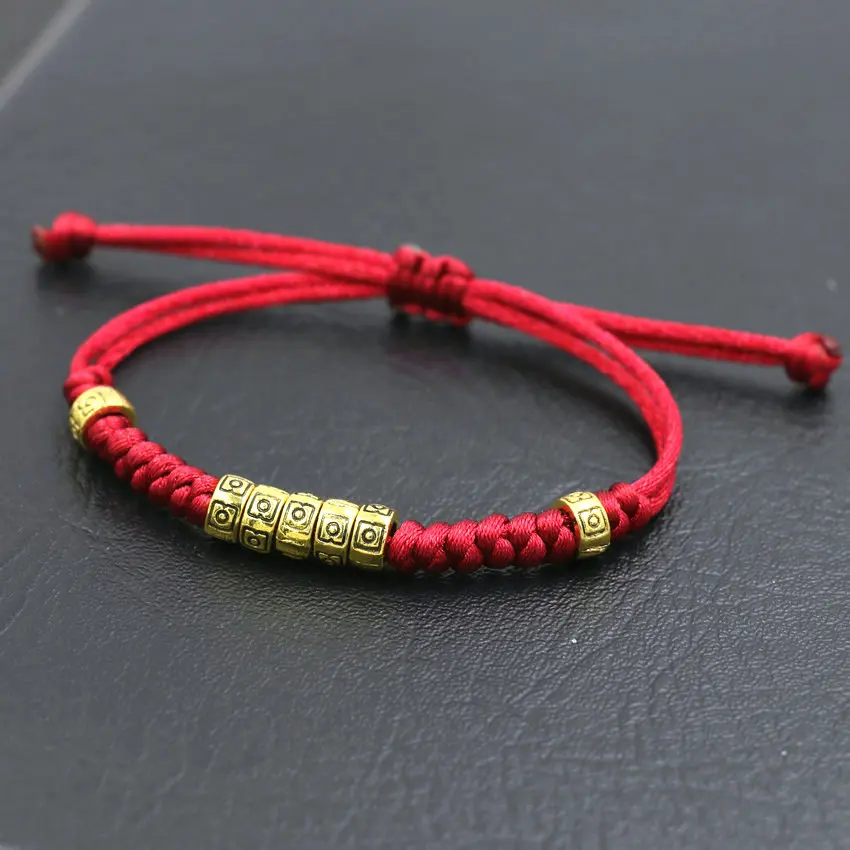 Tibetan Buddhist Rope Woven Bracelet Men Red Thread Charm Couple Friendship Bracelets For Women Girl Jewelry Buddha Pulseira