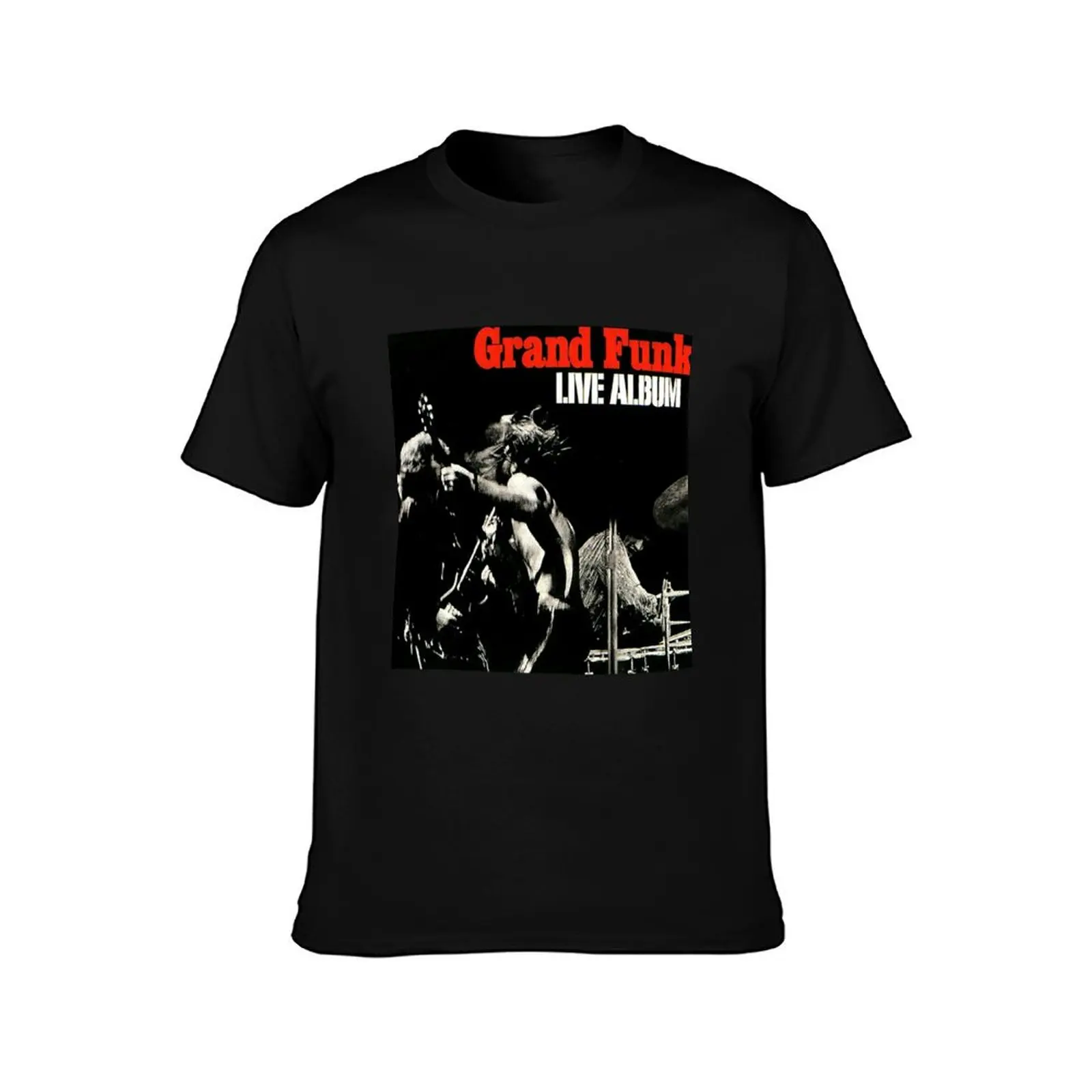 Grand Funk Railroad live album T-Shirt Daily Work Short Sleeve Top