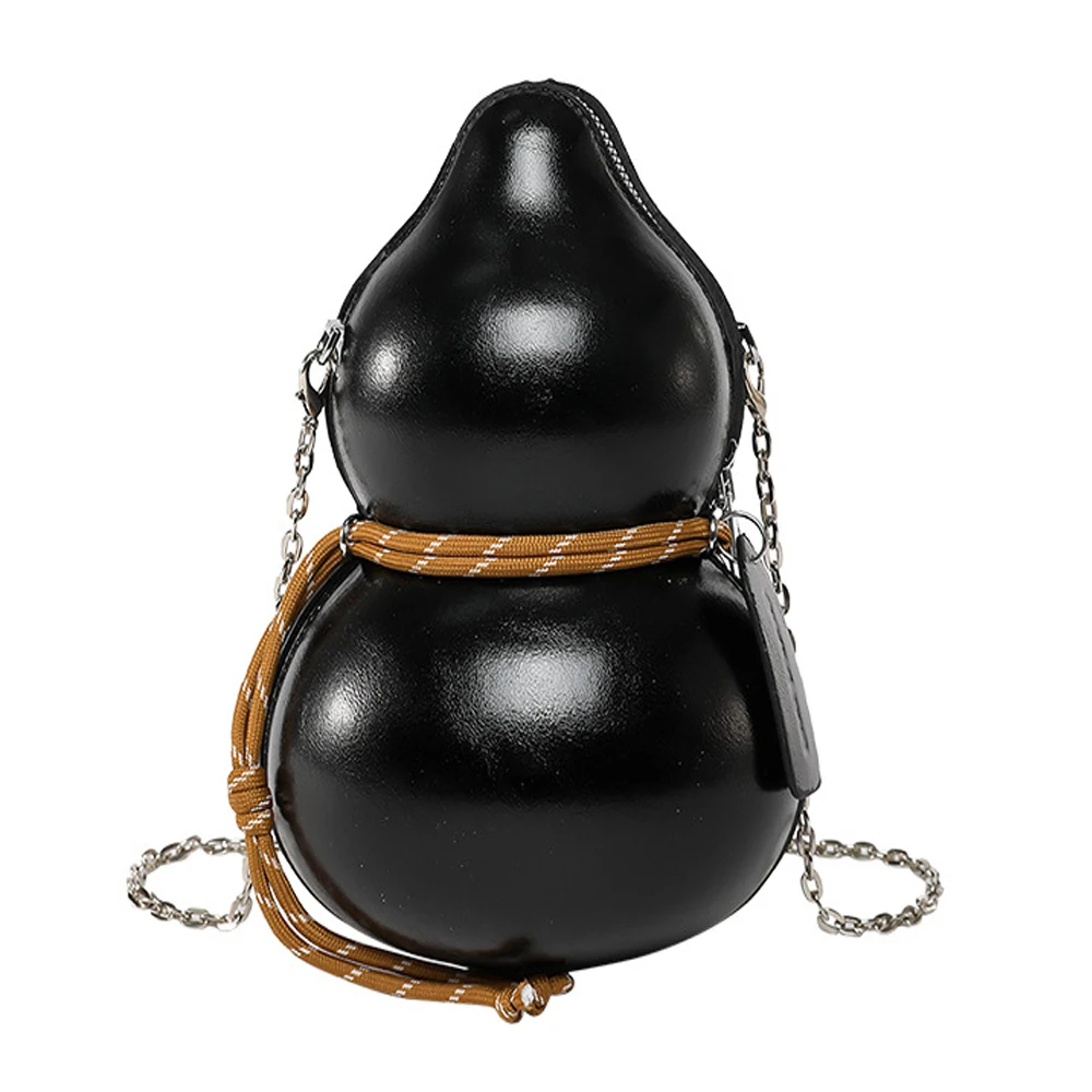 

New Interest Fashion Gourd Shaped Women Crossbody Bags Ins Niche Creative Design Street Trends Personality Chain Bag Lady Gift