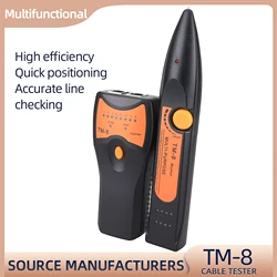 KELUSHI TM-8 Optic Line Finder  Telephone Wire Tracker  Ethernet LAN Network Cable Tester Detector RJ11 RJ45 Cat5 Cat6