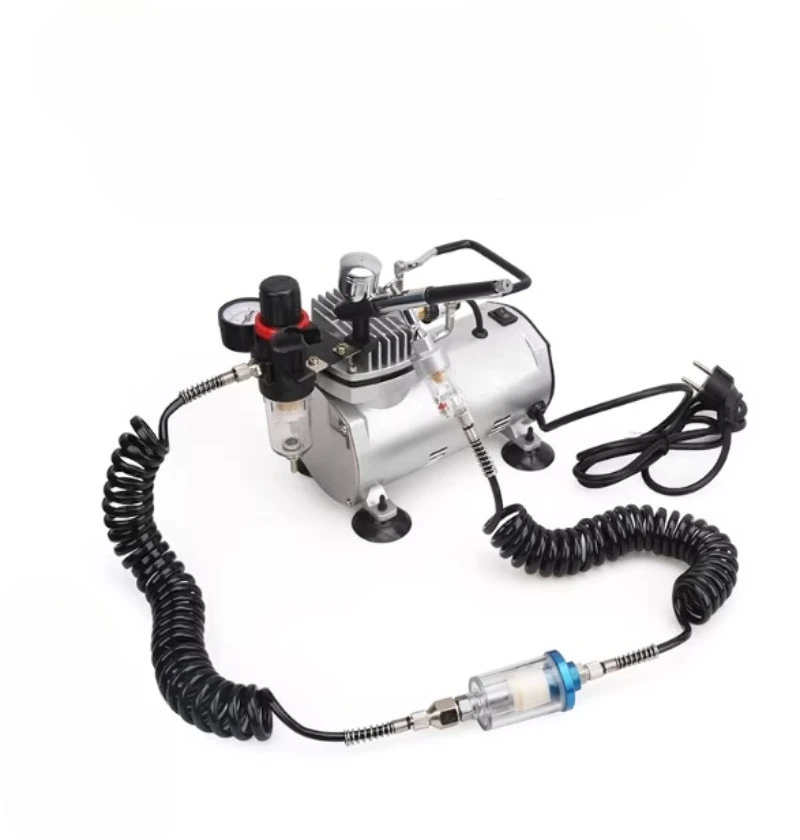 220V 110V Portable Air Compressor 110W Airbrush Electric Compressed Air Pump Model Coloring Spray pen Spray Repair