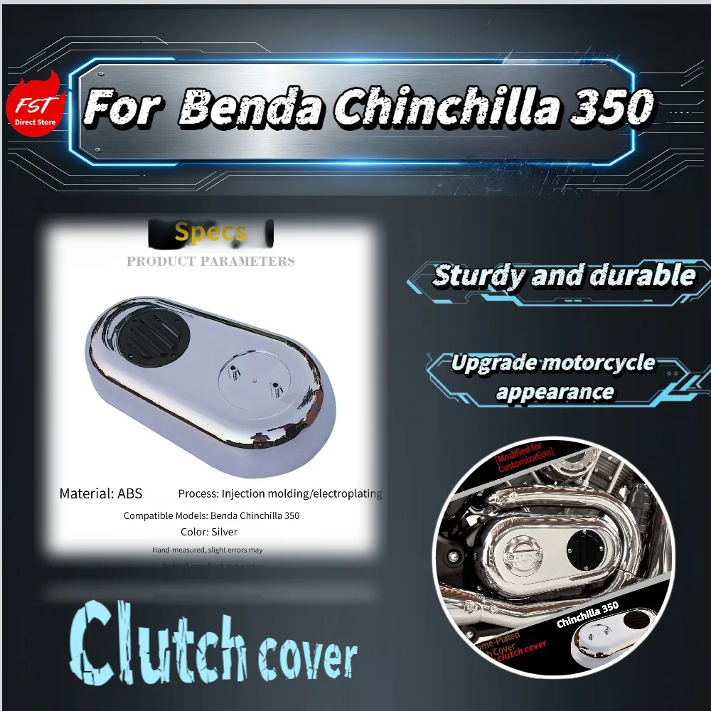 For Benda Chinchilla350 Electroplated Clutch Cover Heat Insulation Anti Scald Appearance Modification Accessories