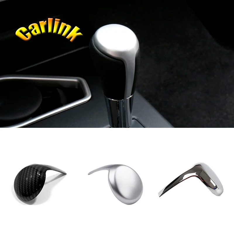 

For TOYOTA RAV4 2014 2015 2016 2017 2018 ABS Chrome/Carbon/Matte Car Shifter Head Rotary Button Trim Cover Interior Accessories