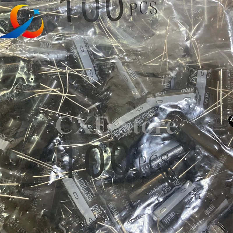 

10 шт. HV 35V1200UF объем 12,5X25 мм электролитические конденсаторы Nichicon UHV1V122MHD 1200 мкФ 35 В новый