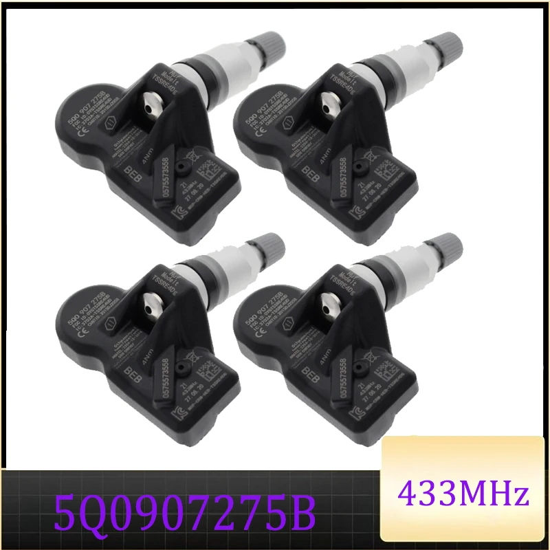 

5Q0907275B Tire Pressure Sensor For 2014-2020 Audi A3 A4 A5 A6 A7 A8 Q2 Q5 6 Q7 Q8 RS3 RS5 S7 433MHz TPMS 5Q0907275 9A790727502