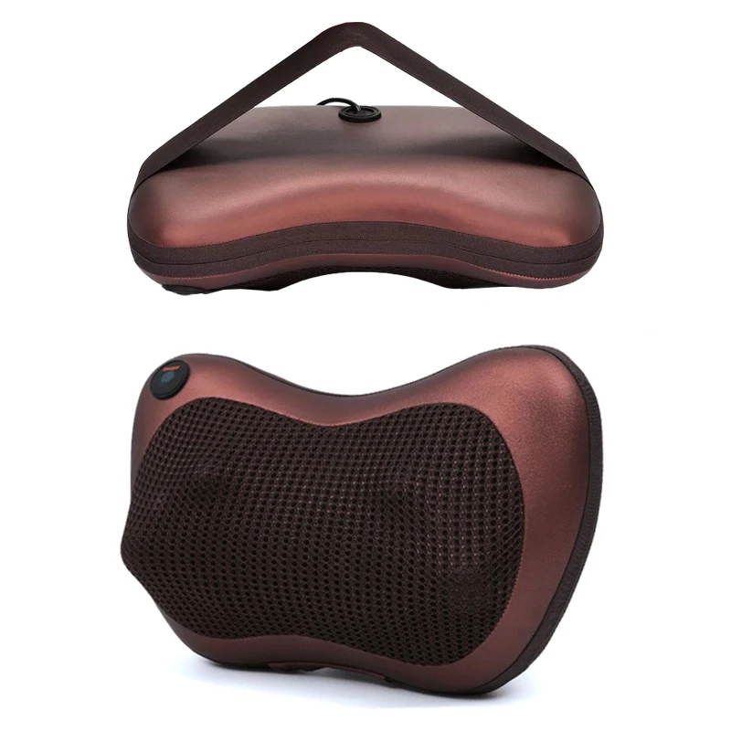 Shiatsu Back and Neck Massager with Infrared Heat Deep Tissue Kneading Electric Massage Pillow for Body Muscle Pain Relief