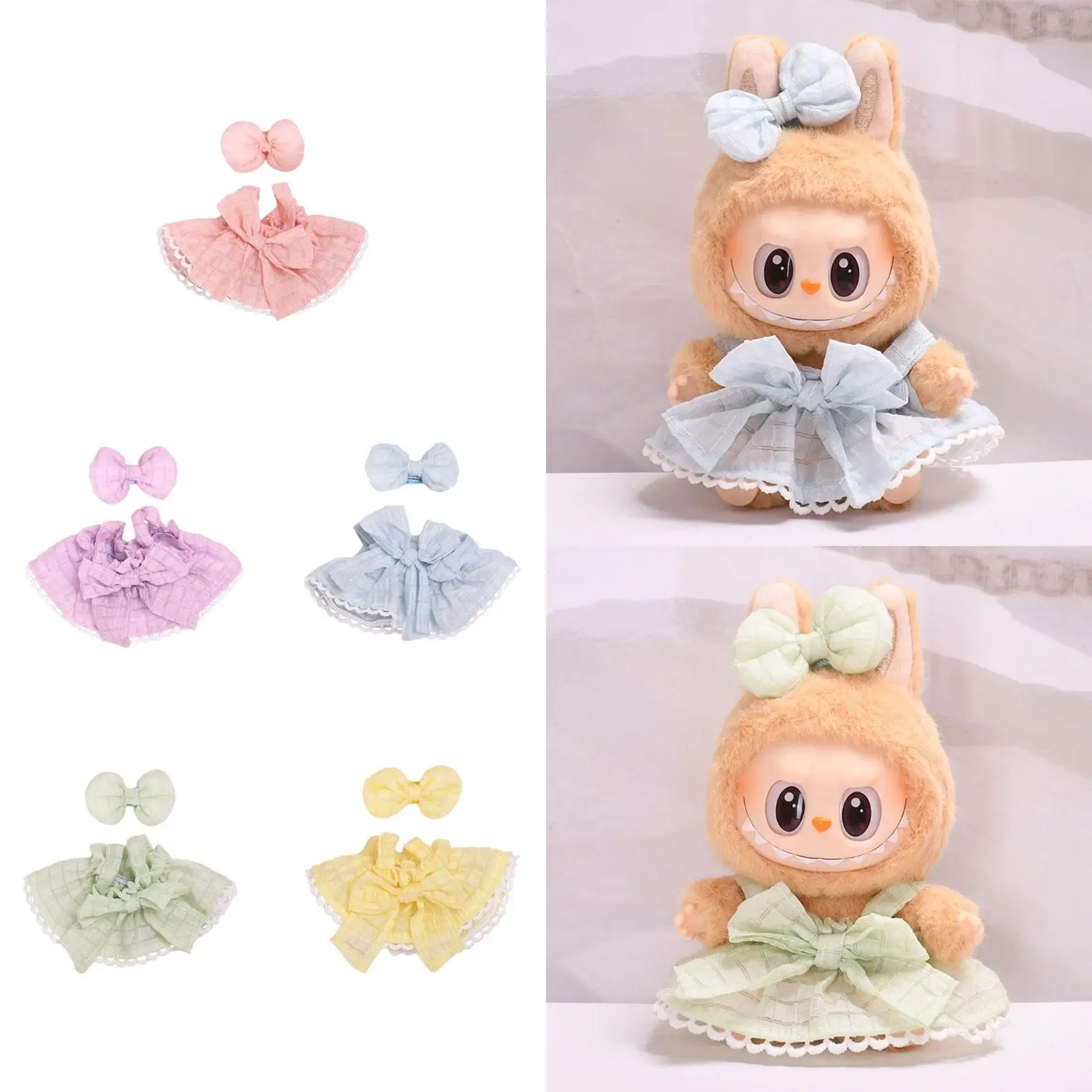 15cm Girl Doll Clothes Dress Kids Pretend Play Doll Accessories Handmade Clothing Costume Accessories Fashionable Doll Clothing