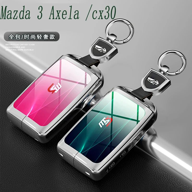 

Zinc alloy Car Key Case For Mazda 3 6 cx30 MX30 cx9 x9 cx5 x5 cx8 MX5 ss30 CX-4 CX-5 CX-8 Protector Keyless Fob Accessories