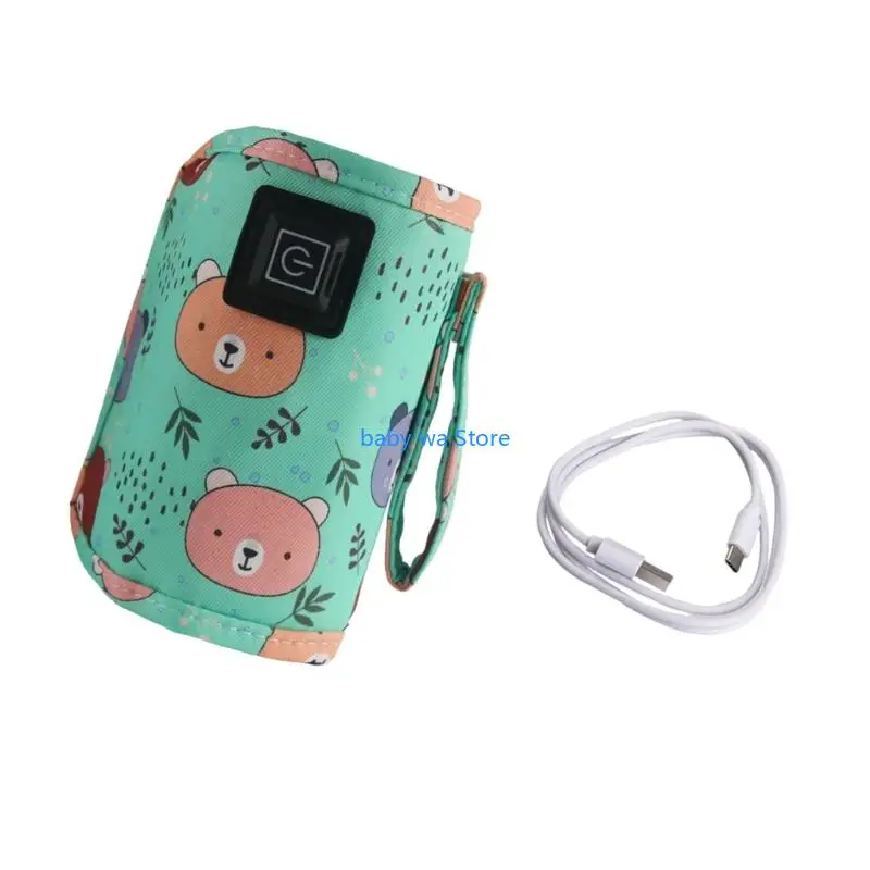 Bottiglia per neonati ricaricabile, copertura calda, per alimenti, tessuto, tessuto, sedia per auto, 4XBD