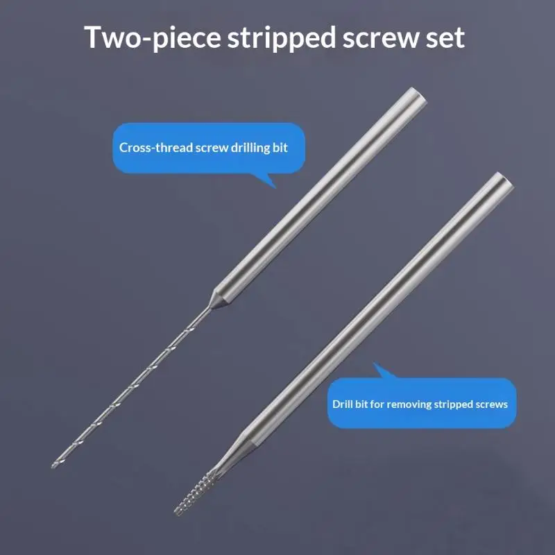 1/2Pcs Phone Repair Tool Metal Piercing And Sliding Drill Bit Quickly Remove The Slipped Screws Without Damaging The Frame