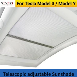 Telescopic adjustable Sunshade for Tesla Model Y Integral sunshade for Tesla Model 3 2018-2023