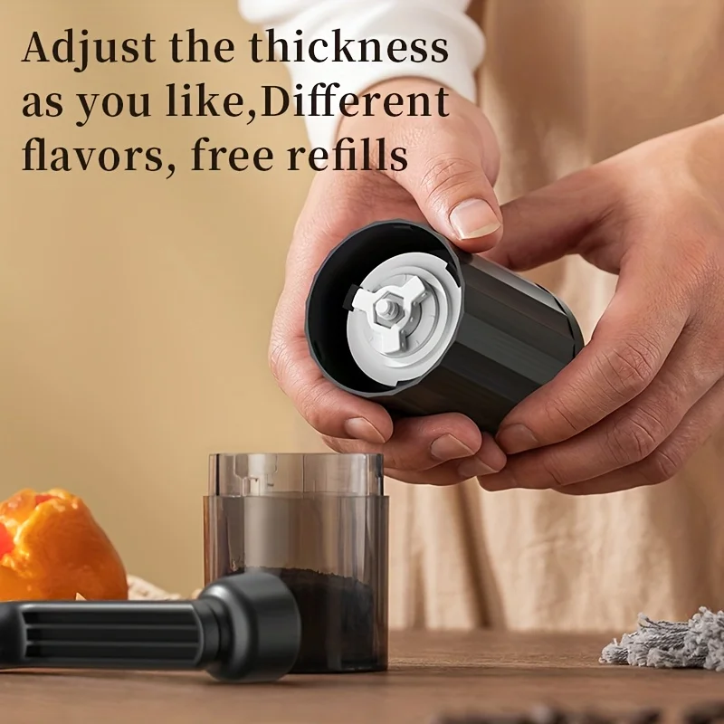 Hand-Crank Coffee Machine Silent Ceramic Core Household Coffee Grinder Retro Adjustable Thickness Fast Grinding Handle Grinder view 3